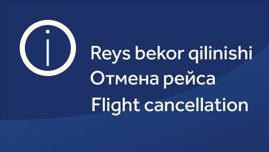 9S 501/502 reysi 29.06.2025 sanasida bekor qilindi